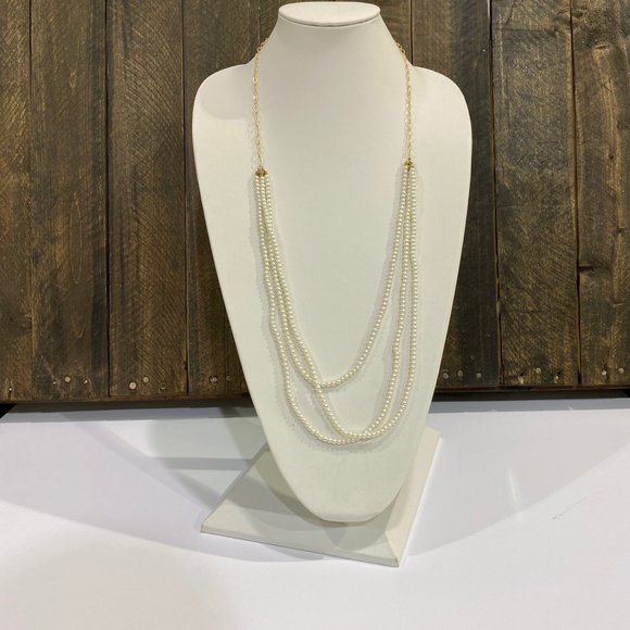 Layered Pearl Necklace - Picture 1 of 3